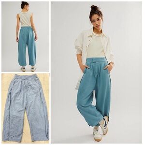 NWOT FREE PEOPLE COOL HARBOR WIDE LEG PANTS
